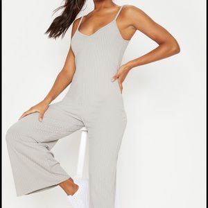 NEW WITH TAGS: Cute Grey Ripped Jumpsuit